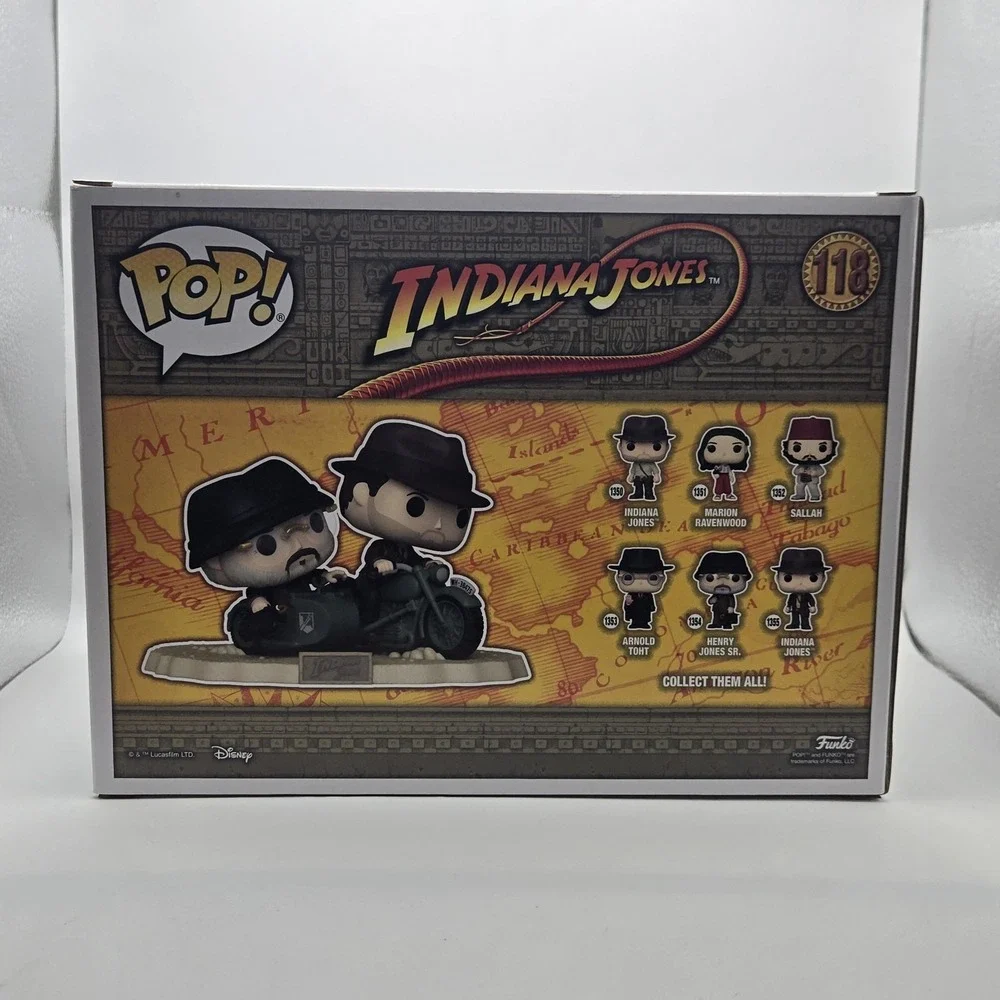 Funko Pop Indiana Jones & Henry Jones Sr #118 Amazon Exclusive Movie Moments